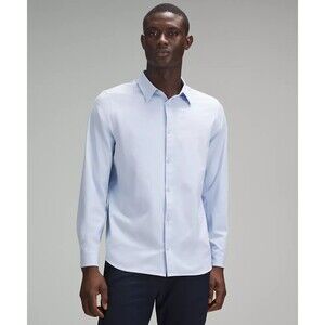 Lululemon Men's New Venture Classic Fit LS Shirt Size XL Blue Linen BNWT
